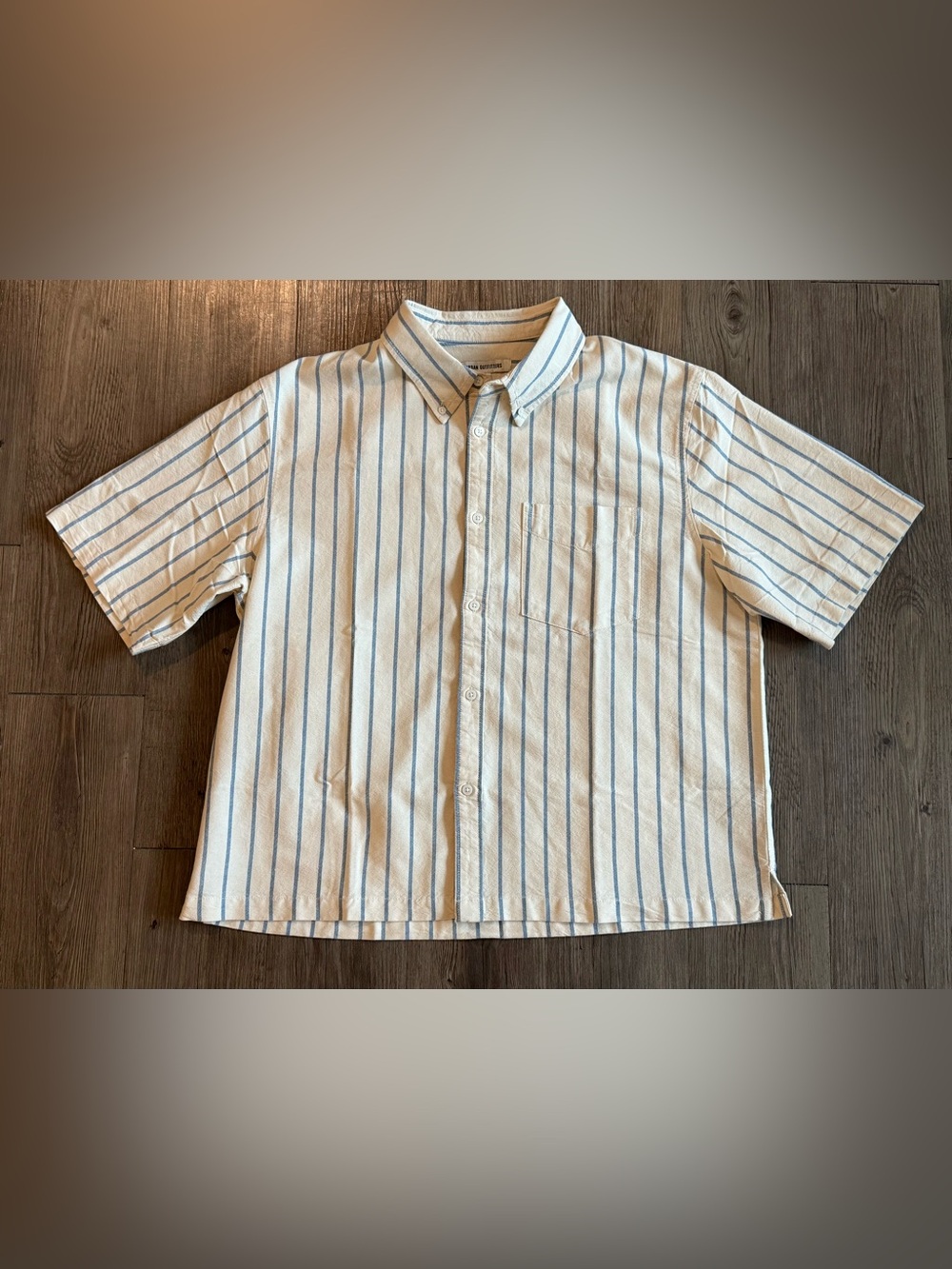 Men’s Large Urban Outfitters Relaxed Fit Oxford Shirt, Button Up Short Sleeve